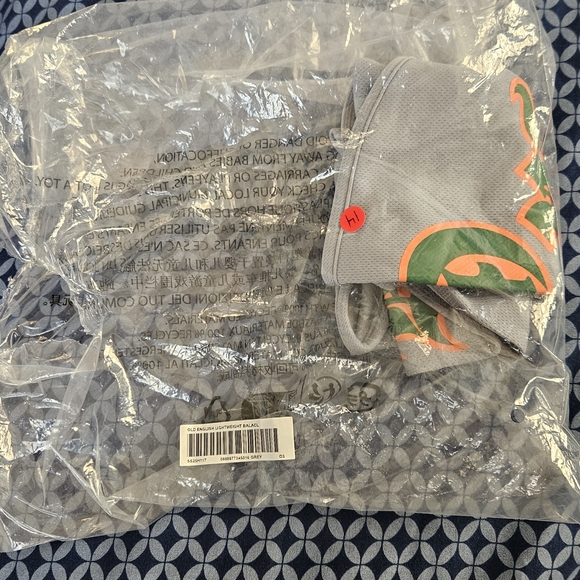 SUPREM Mesh Balaclava - Grey Old English Graphic Full Face Mask - Size OS - Picture 4 of 5